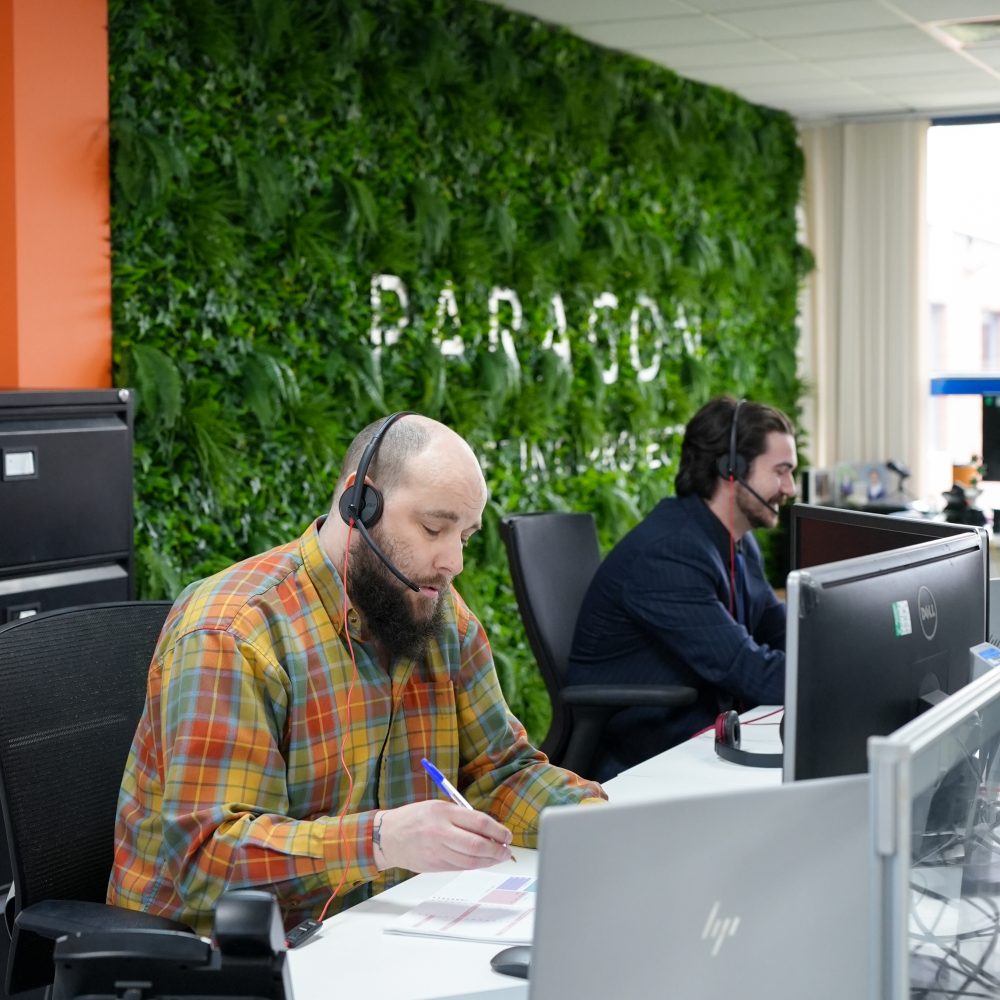 Paragon Marketing open plan office desks