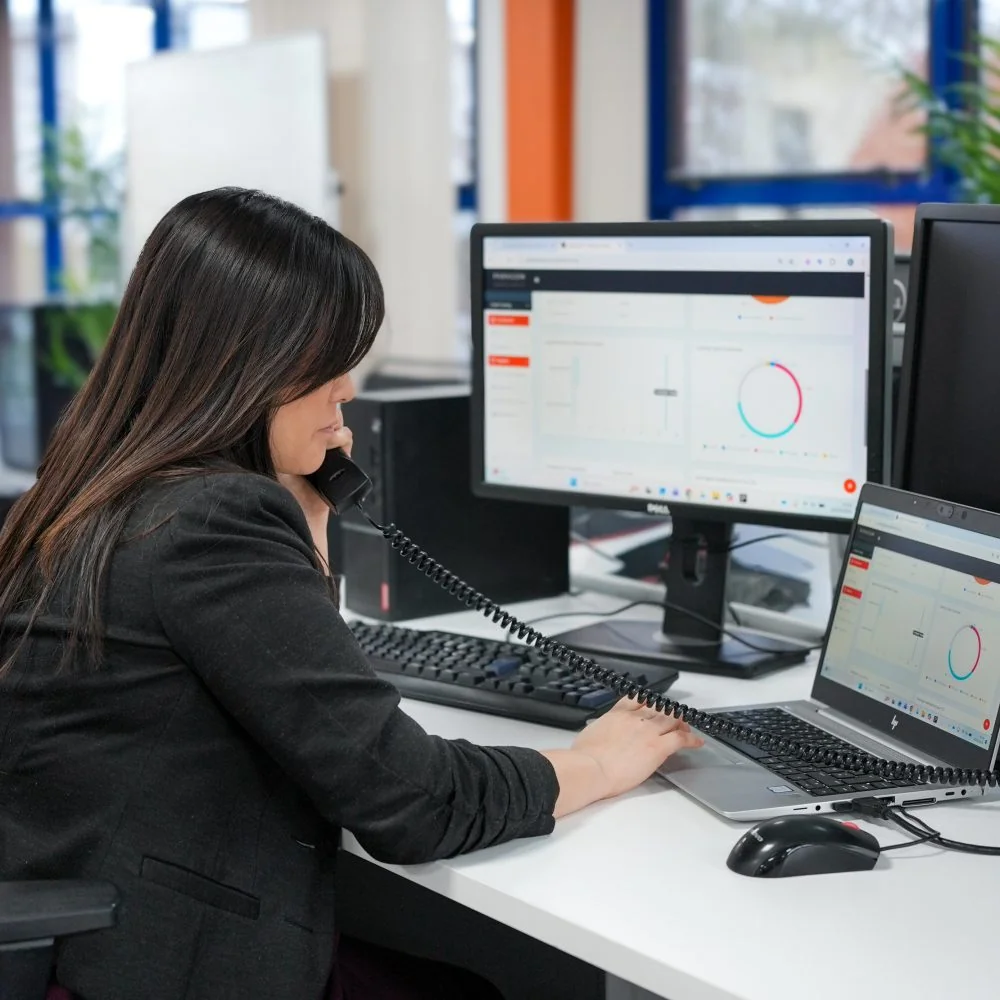 Paragon Marketing proprietary CRM dashboard on screen