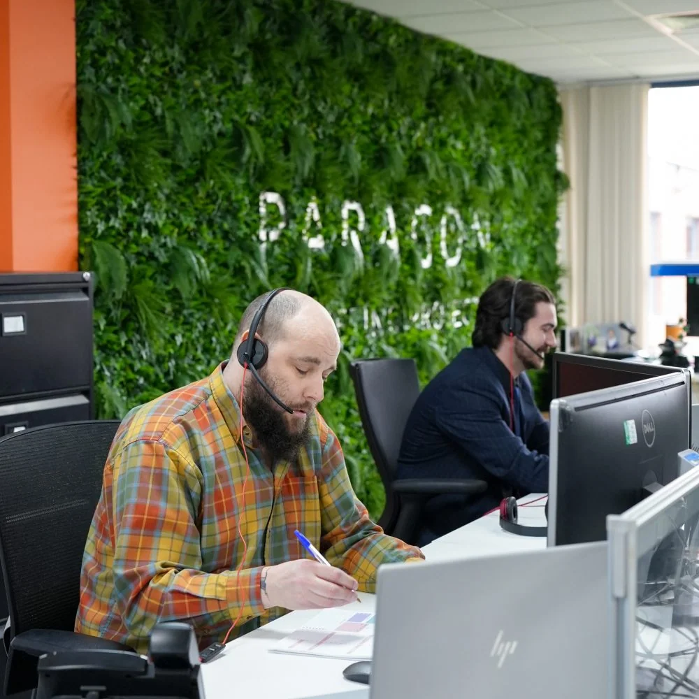 Paragon Marketing open plan office desks